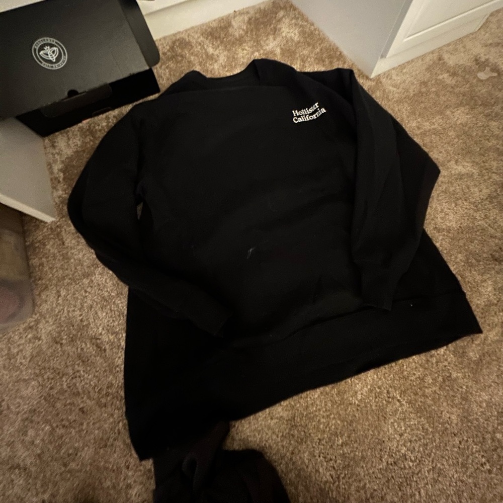 Hollister Black Crewneck